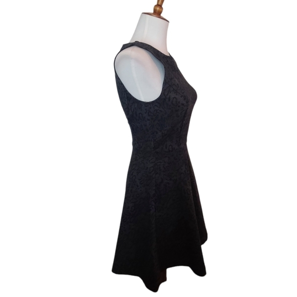 Joie Gray Leopard Jacquard Sleeveless Fit & Flare Mini Dress XS NWT - Picture 5 of 8